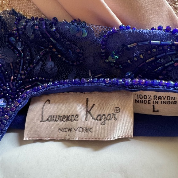 Vintage Lawrence Kazar New York sequined two piece dress. - Picture 4 of 6